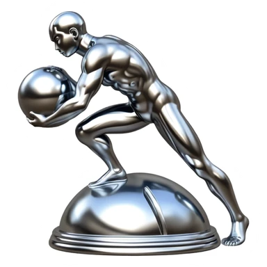 sorayama Sisyphus sculpture sticker
