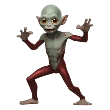 Gollum dancing as Iron man sticker