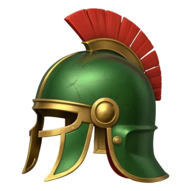 green roman helmate sticker