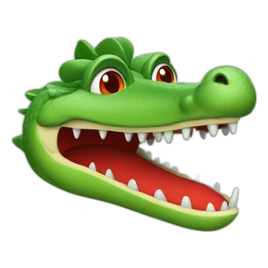 crocodile with fez sticker