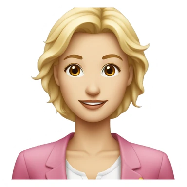 fair-skinned chest-deep blonde hostess who meets sticker