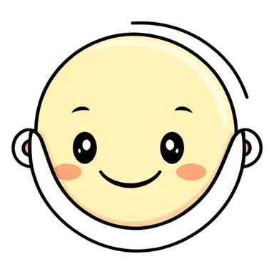 make 🫩 face have a smile  sticker