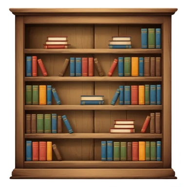 поличка з книгами  sticker