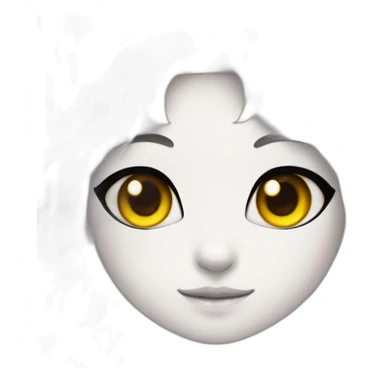 neko girl with rainbow eyes sticker