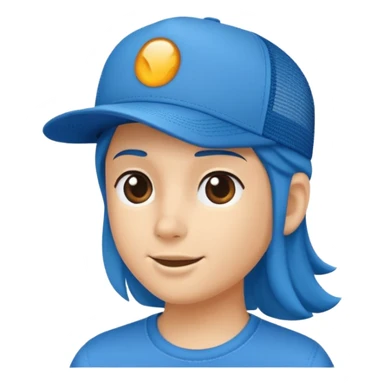 Trucker hat with the same angle as this 🧢 sticker