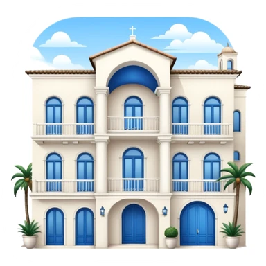 white villa sticker