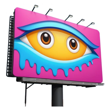 billboard ad sticker