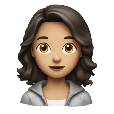 Brunette girl watch TV sticker