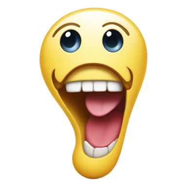 Smiley eating a foot  sticker