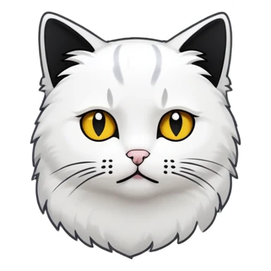iPhone sticker, cat with sad eyes sticker