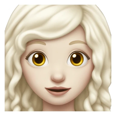 Coquette Albino girl  sticker