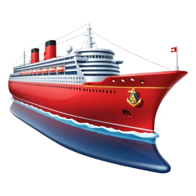 red navy ship sticker