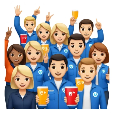 Сделай стикерпак для нашей компании, мы часто гуляем и сидим в тг, сделай специальный эмодзи в стикерпаке, чтобы каждый мог поставить его себе в профиль, чтобы все знали, из какой он компании sticker