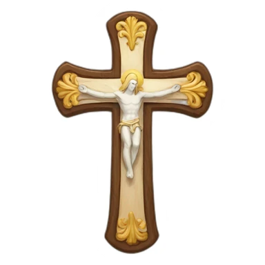 Catholic cross sticker