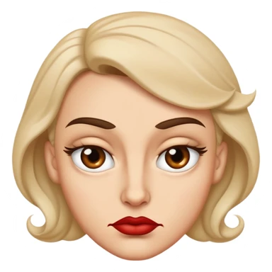 A spiteful face looks tight and sharp—eyebrows slightly lowered, lips curled in a smirk or pressed in a smug line, with eyes that or narrow with defiance or satisfaction sticker