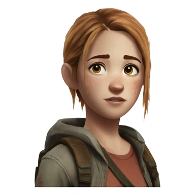 Ellie the last of us Little bit dezoom sticker