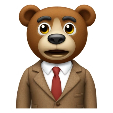 mr bean teddy bear sticker