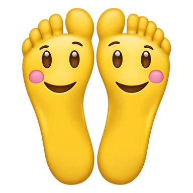 Toes crossed yellow emoji sticker