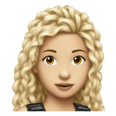 Shakira lace up croc top  sticker