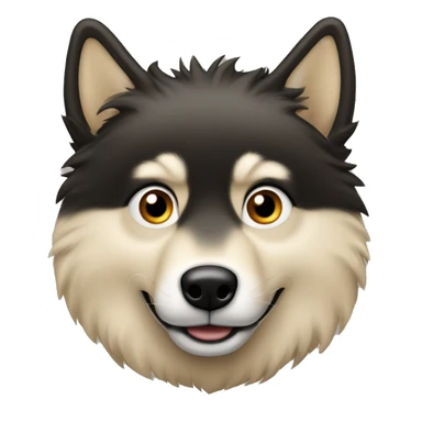 Spitz loup beige et noir  sticker