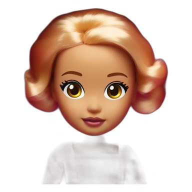 Newborn barbie in box photo session sticker