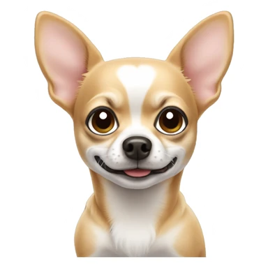 Chihuahua dog wear winter coat sticker