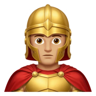 roman conqueror without any weapon or shield  sticker