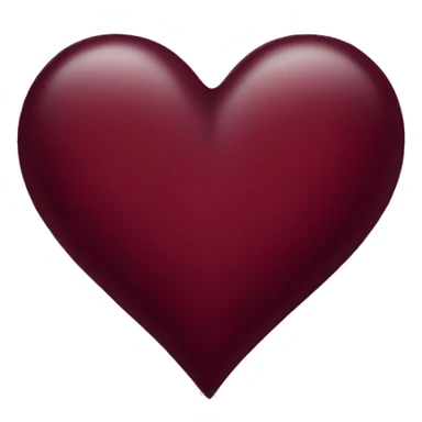 burgundy heart sticker