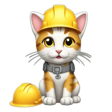 construction-site-cat sticker