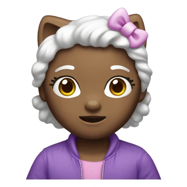 purple hello kitty sticker