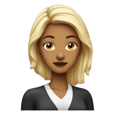 woman with defined cheekbones  sticker