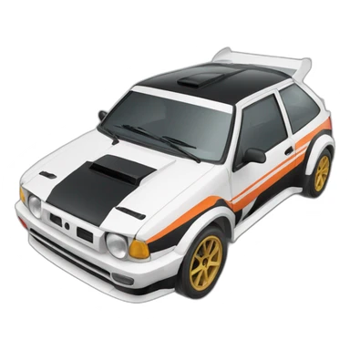 Rally car sticker