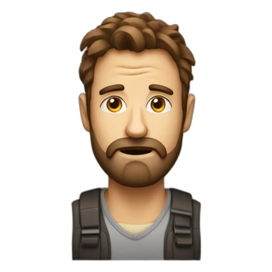 caffeinated stressed unshaven developer sticker