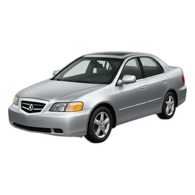 silver 2002 acura EL sticker