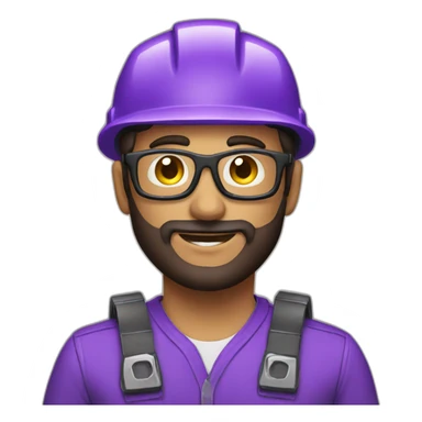 purple gear mechanic sticker