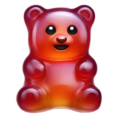 realistic gummy jelly bear sticker