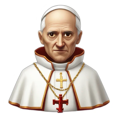 Pope bloody pixelated doom avatar sticker