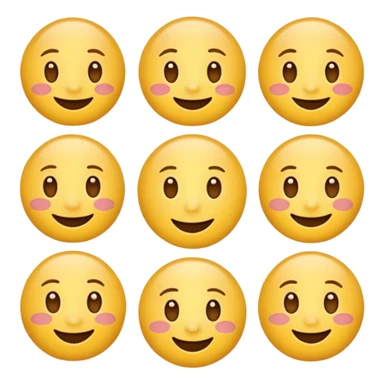 Emoji, yellow round teasing smile sticker
