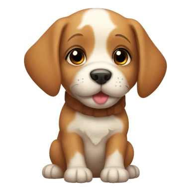 Puppy with autumn theme  sticker
