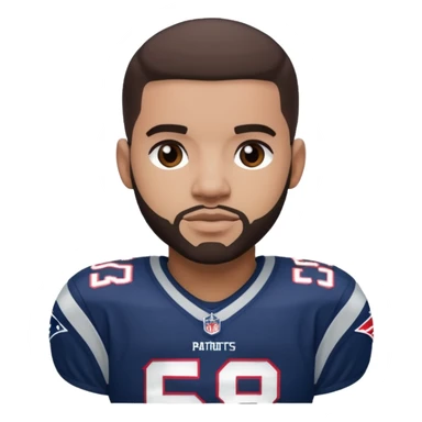 Drake Maye in patriots uniform sticker