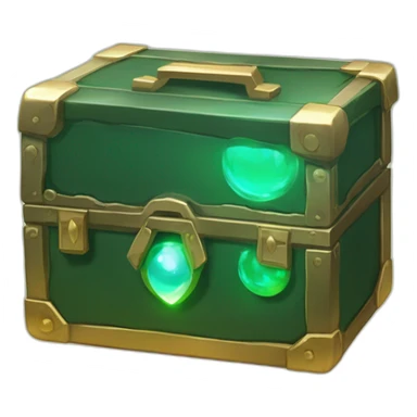 Pokemon Game LootCase Color DarkGreen Rich Treasure Legendary Epic Pokeballs Pokemons and Pokemon Items Inside this have Shiny Glow sticker