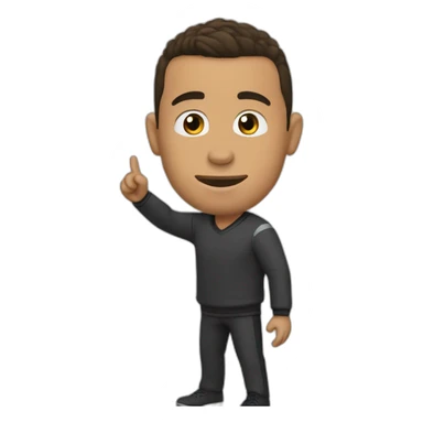 Ronaldo saying goodbye sticker