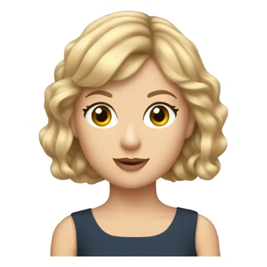 taylor swift with a tiny little girl with blonde hair sticker