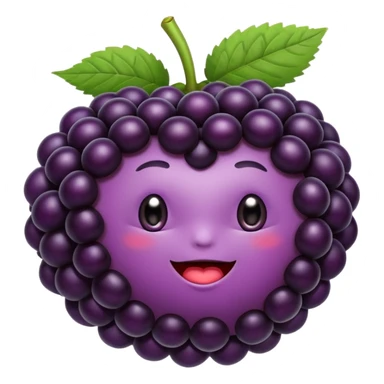 Black berry fruit with butt cheeks sticker