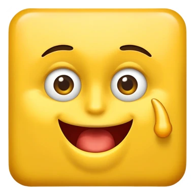 Un emoji qui a une tête jaune avec des yeux fermés et une bouche un peu ouverte avec un doigt dedans (un seul droit uniquement) (un peu en mode drague) sticker
