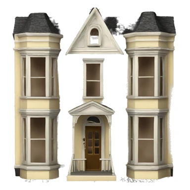 antique victorian dollhouse sticker