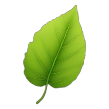 a single leaf sticker