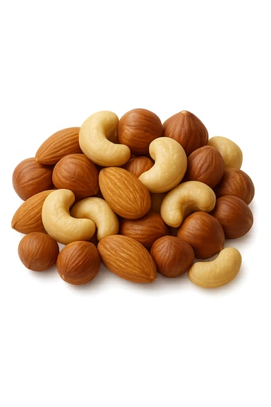 montagna di noci sbucciate, iperrealistici 4k sticker