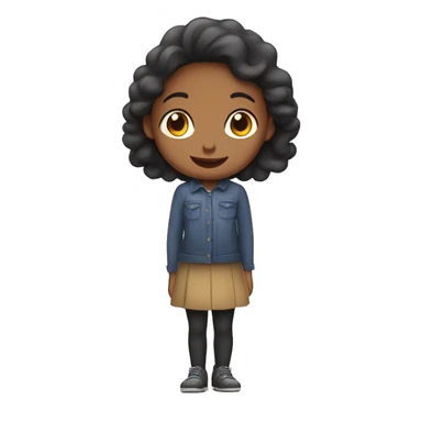 Une fille qui fait un cœur avec cest main  sticker