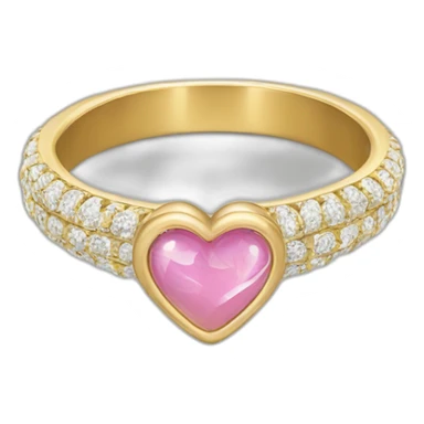 Cœur avec une bague sticker